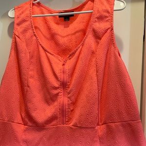 Rogue Collection coral pleated dress size 3x